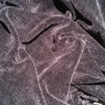 Black chenille swatch