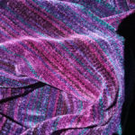 Purple chenille swatch